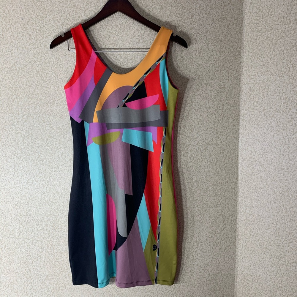 Volt Design Dress Cobi Size 2 Pink Blue Black